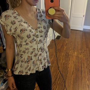 American eagle floral shirt